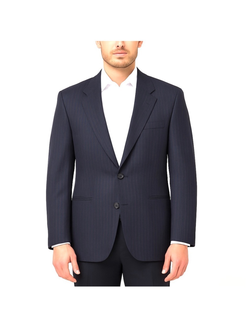 Vintage Chaps Ralph Lauren 100% Virgin Wool Navy Pinstripe Blazer 46R Canada